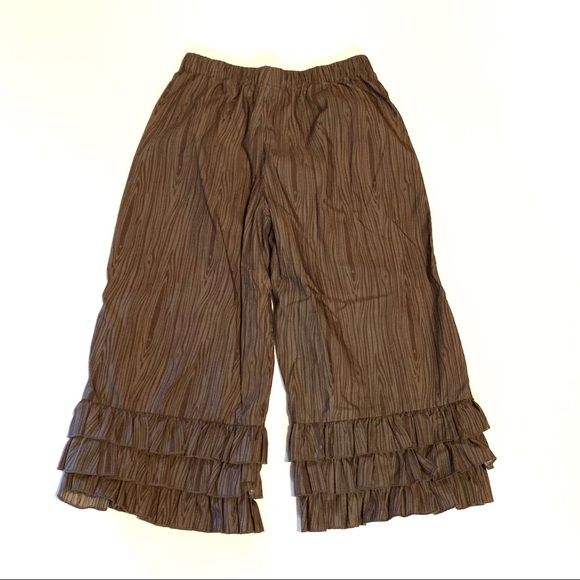 Matilda Jane Size 4 Girls Brown Ruffles Pants - Picture 2 of 7